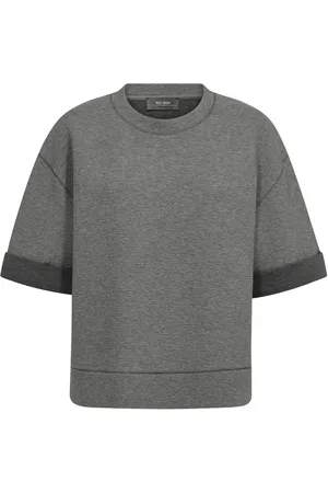 Mos Mosh T-Shirts, female, , S, Boxy Silhouette Short Sleeve Sweatshirt