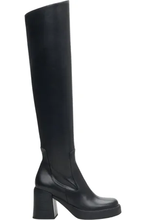 Estro Over-knee Boots, female, , 7 UK, Leather Block Heel Boots