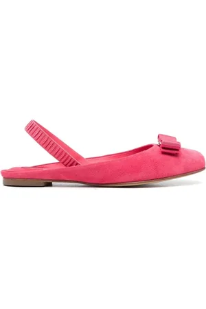 Salvatore Ferragamo Ballerinas, female, , 1 1/2 UK, Suede Ballerina Shoes