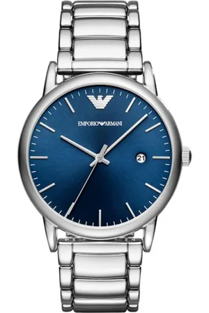 Emporio Armani Watches, unisex, , ONE SIZE, Quartz Watch with Blue or Azure Dial