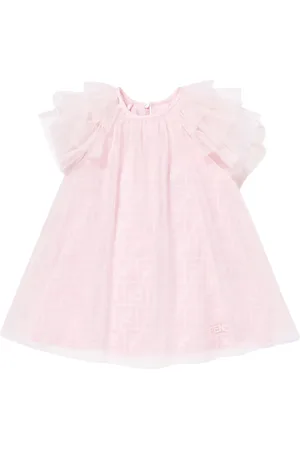 Fendi Dresses, female, , 18 M, Tulle Dress with FF Logo
