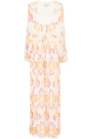 RAQUEL DINIZ Maxi Dresses, female, , S, Multicolour Silk Dress Elegant Occasions