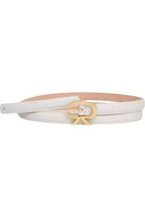 Gianvito Rossi Belts, female, , 95 CM, Leather Belt with Gold Buckle