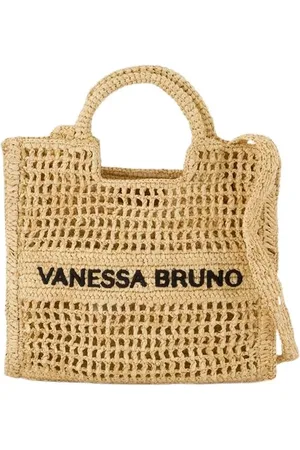 Vanessa Bruno Handbags, female, , ONE SIZE, Raphia Purse - Neutral Colors