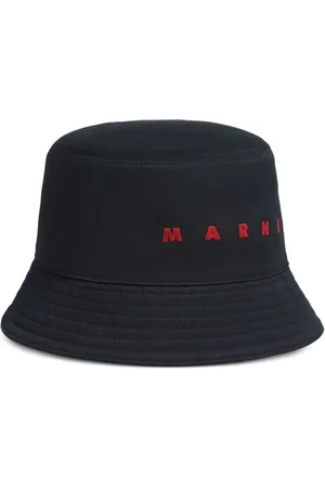 Marni Bucket Hat with Logo Embroidery