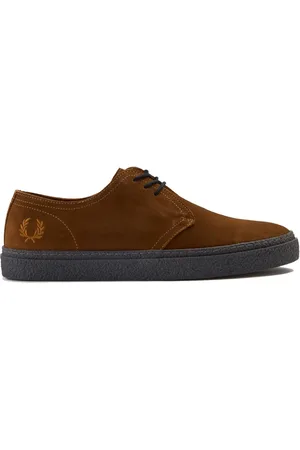 Fred Perry Laced Shoes, male, , 6 UK, Linden Suede Ginger Laced Shoes
