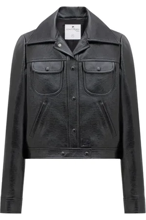 Courrèges Biker Jacket with Oversized Collar