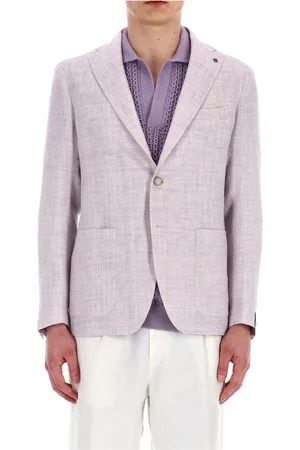 TAGLIATORE Blazers, male, , XL, Jackets Lilac