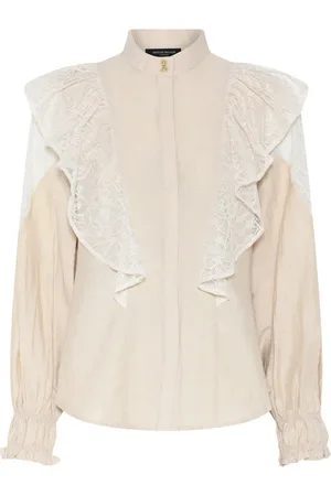 Bruuns Bazaar Shirts, female, , XS, Elegant Lace Blouse Hispidusbbyona Shirt