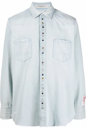 Golden Goose Denim Shirts, male, , M, Clear Shirt Stylish Design