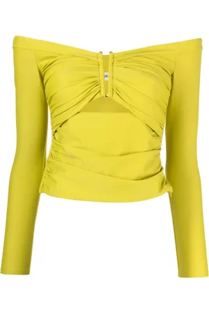 Self-Portrait Cut-Out Off-Shoulder Top