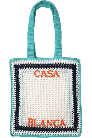 Casablanca Bags, female, , ONE SIZE, Crochet Tennis Stripe Tote Bag