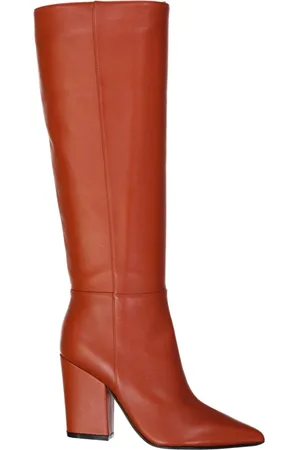 Sergio Rossi Heeled Boots, female, , 2 UK, Leather Heel Boots with Zip Fastening