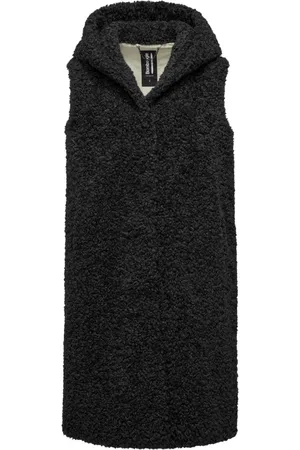 Bomboogie Vests, female, , XS, Curly Sherpa Fleece Hooded Vest