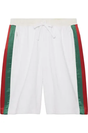 Gucci Logo Web Detail Terry Cloth Shorts