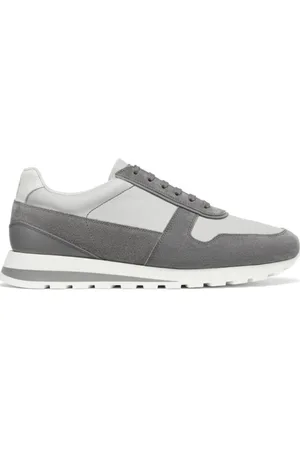 Brunello Cucinelli Sneakers, male, , 9 1/2 UK, Suede Panelled Trainers