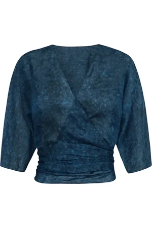 Cortana Blouse with Watercolor Print