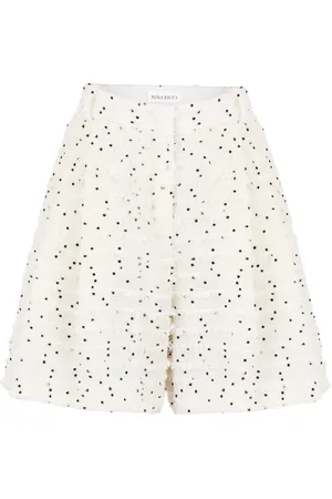 Nina Ricci Casual Shorts, female, , 3XL, Wide Pleated Shorts