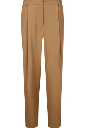 DRIES VAN NOTEN Straight Trousers, female, , L, Straight Trousers with Front Stripe