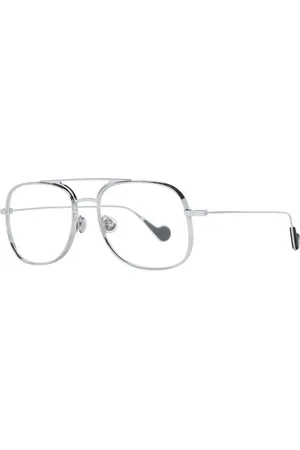 Moncler Glasses, unisex, , ONE SIZE, Silver Pilot Sunglasses