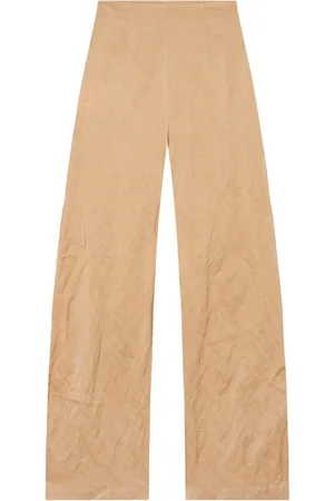 Cortana Straight Trousers, female, , M, High-Waisted Peach Trousers