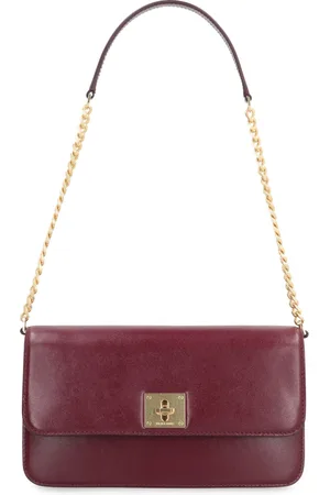 Golden Goose Leather Shoulder Bag with Turn-Lock Closure