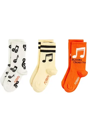 Mini Rodini Socks & Tights, unisex, , 4 Y, Colorful Kids Note Socks Pack