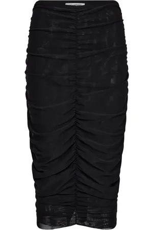 Co`Couture Ruched Skirt with Draped Effects