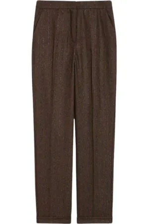 iBlues Slim-fit Trousers, female, , 2XL, Striped Contrast Trousers with Pockets