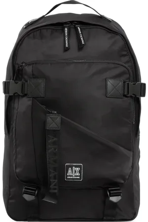 Armani Exchange Stylish Zip Closure Plain Backpack