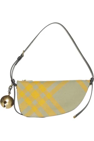 Burberry Shoulder Bags, female, , ONE SIZE, Sling Shield Check-Pattern Shoulder Bag