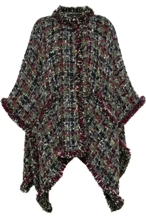 Etro Capes, female, , ONE SIZE, Fringed Cape Jacket