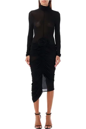 MAGDA BUTRYM Midi Dresses, female, , XS, Sheer High Neck Midi Dress
