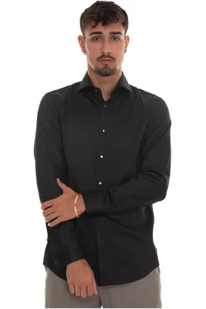 HUGO BOSS Glossy Effect Dress Shirt with Cufflinks