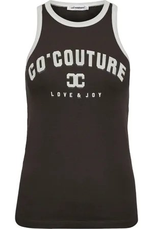 Co`Couture Sleeveless Tops, female, , L, Edgecc Tank Top Anthracite