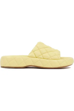 Bottega Veneta Sliders, female, , 7 UK, Quilted Leather Sandals