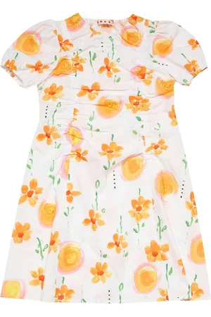 Marni Dresses, female, , 10 Y, Flower Print Poplin Dress