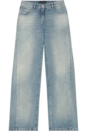 Luisa Cerano Straight Jeans, female, , S, Vintage Wideleg Jeans with Destroy Effects