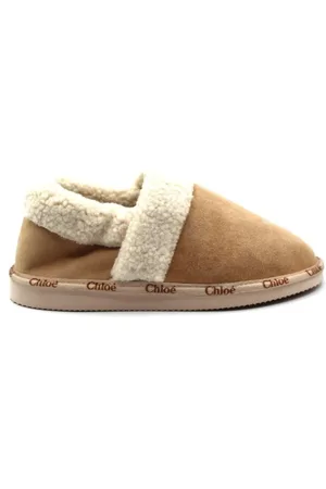 Chloé Shoes, female, , 37 EU, Slippers Stone Faux Shearling