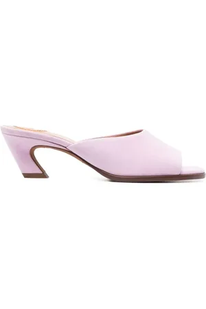 Chloé Heeled Mules, female, , 3 1/2 UK, Open-Toe Leather Mules