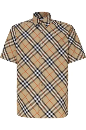 Burberry Short Sleeve Shirts, male, , XL, Vintage Check Short Sleeve Shirt