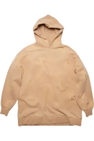 Acne Studios Hoodies, female, , L, Camel Brown Hoodie