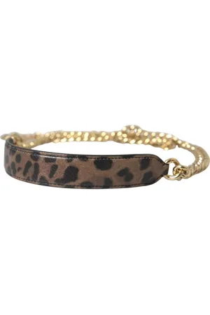 Dolce & Gabbana Bag Accessories, female, , ONE SIZE, Leopard Print Leather Shoulder Strap