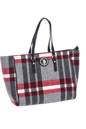 U.S. Polo Assn. Synthetic Shopper Bag with Zipper Closure
