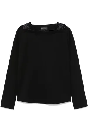 Emporio Armani Long Sleeve Tops, female, , S, Boat Neck Jumper