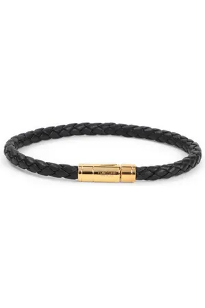 Tom Ford Bracelets, male, , L, Leather Brass Bracelet
