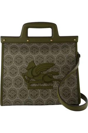 Etro Handbags, female, , ONE SIZE, Cotton Shopper Bag with Detachable Strap