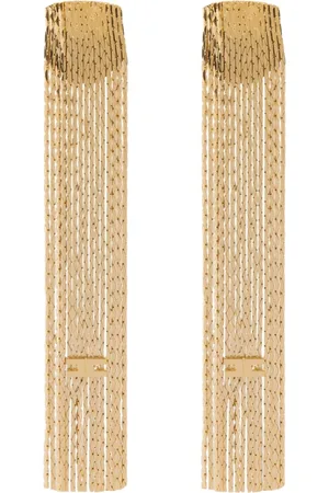 Elisabetta Franchi Earrings, female, , ONE SIZE, Hanging Logo Earrings
