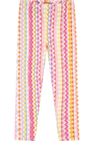 Missoni Multicolour Zigzag Leggings for Girls