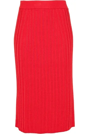 Joseph Satin Rib Skirt
